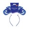 12 Pack Bulk Blue Ponytail Bopper Headband Spirit & School Fun